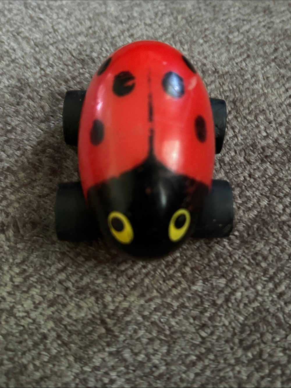 Vintage Tonka Lady Bug Red Plastic Die Cast Toy Car Vehicle